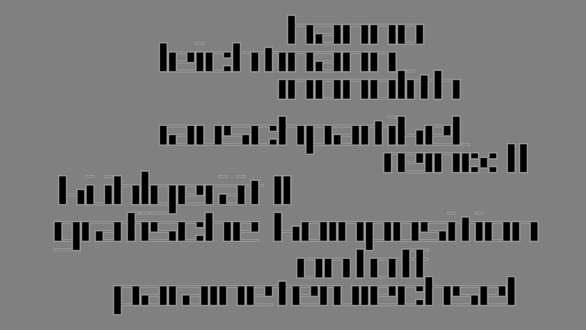 2021-03-10 Hanno Leichtmann - 1996 Monolith (rauschpartikel Remix 1 - 3)